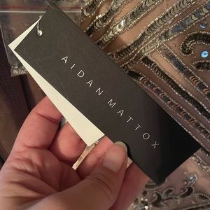 Aidan Mattox Cocktail Dress w/wrap skirt